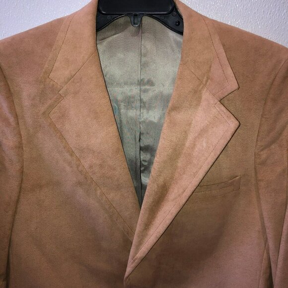 VTG Kingsridge Mens Size 37 Brown 2 Button Front Pockets Suit Sport Jacket Coat - Picture 4 of 13